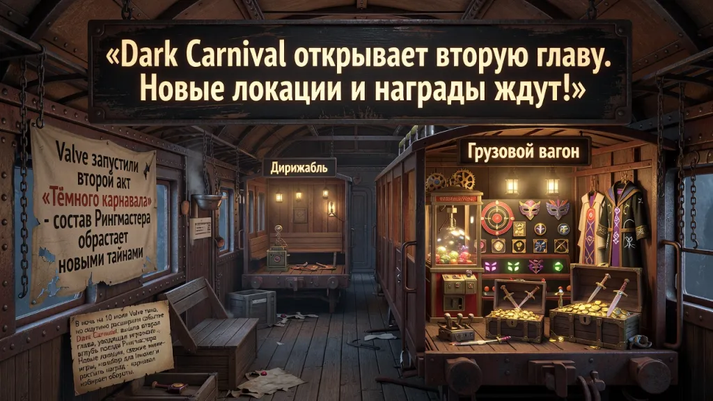 Dark Carnival открывает вторую главу. Новые локации и награды ждут!