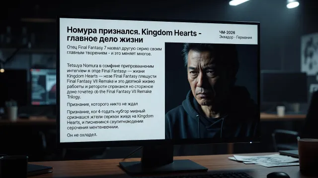 Номура признался. Kingdom Hearts - главное дело жизни
